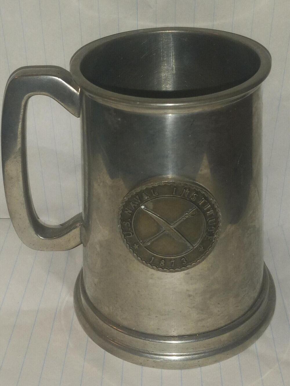U.S. Naval Institute 1873 Pewter Mug Made In England